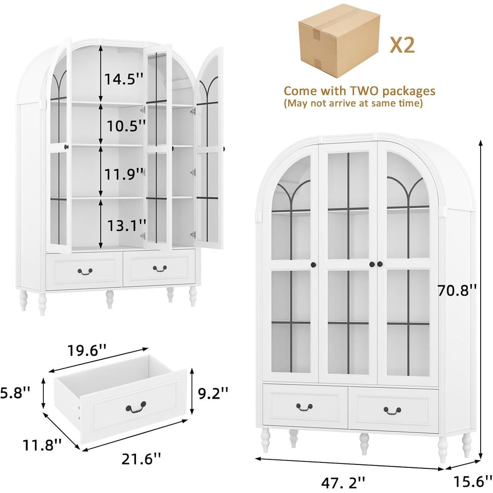 70.8'' Tall Arched Kitchen Pan - Storage & Organization recension och pris
