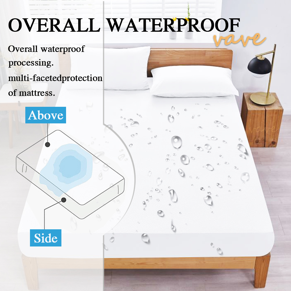 100% Waterproof Fitted Bed She - Waterproof Mattress Protector Breathable recension och pris