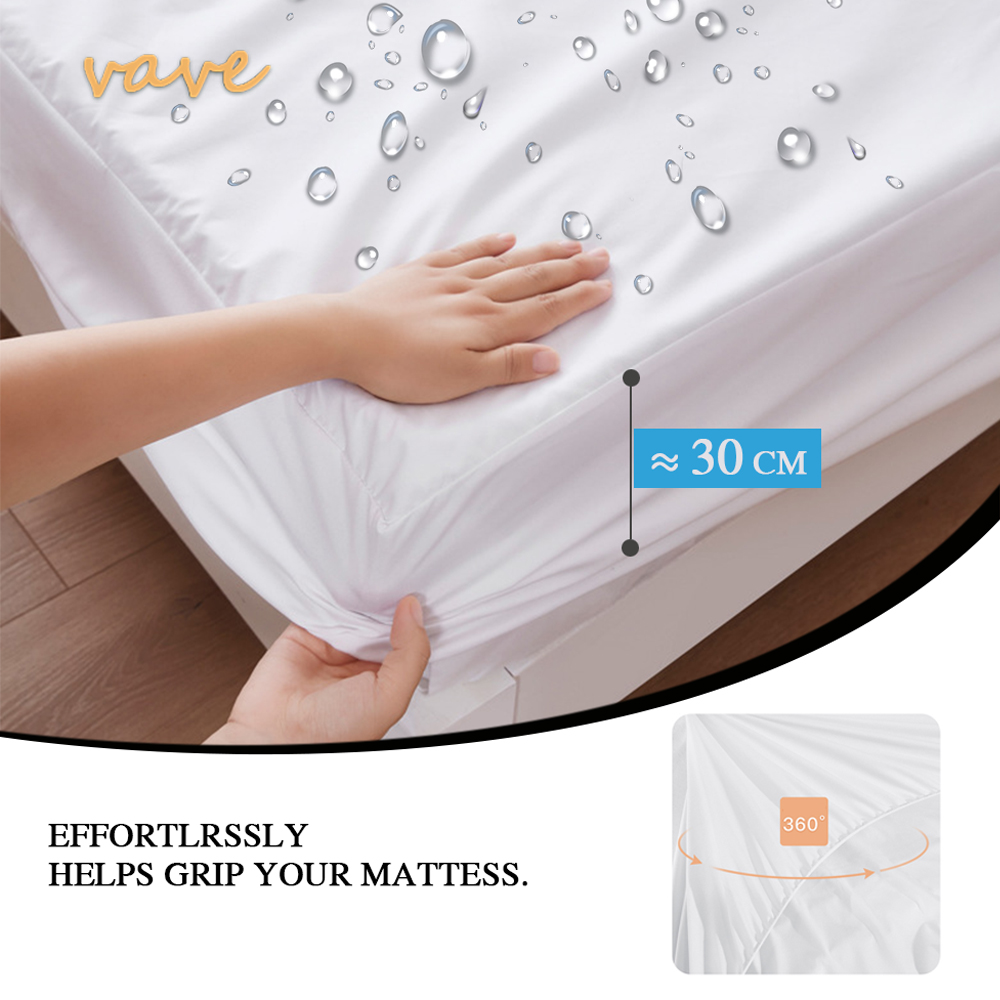 100% Waterproof Fitted Bed She - Waterproof Mattress Protector Breathable recension och pris