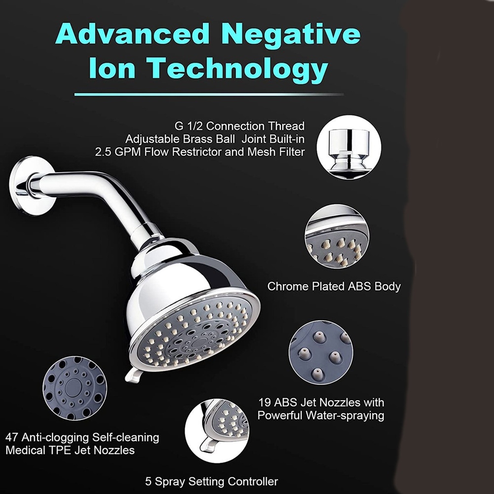 High Pressure Handheld Shower  - High Pressure Shower Head Handheld recension och pris