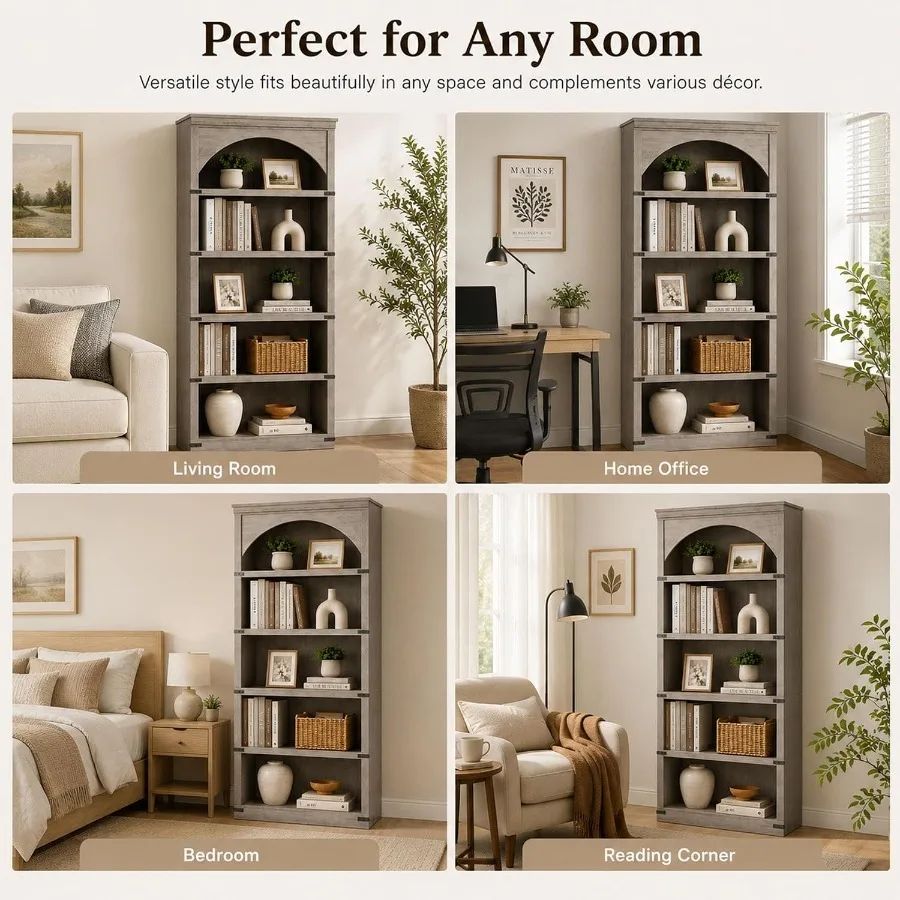68.7 Tall Farmhouse Arched Boo - Storage & Organization recension och pris
