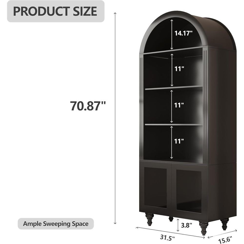 Wooden Arched Display Storage  - Storage & Organization recension och pris