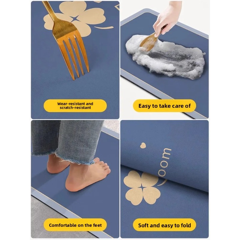 Diatomite Bath Mats Bathroom A - Quick Dry Diatomite Bath Mat recension och pris