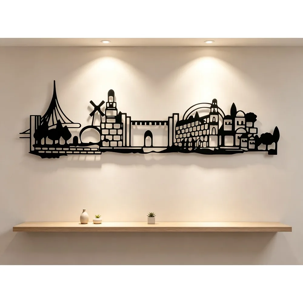 CIFBUY Iron Wall Art Jerusalem - Home Decor recension och pris