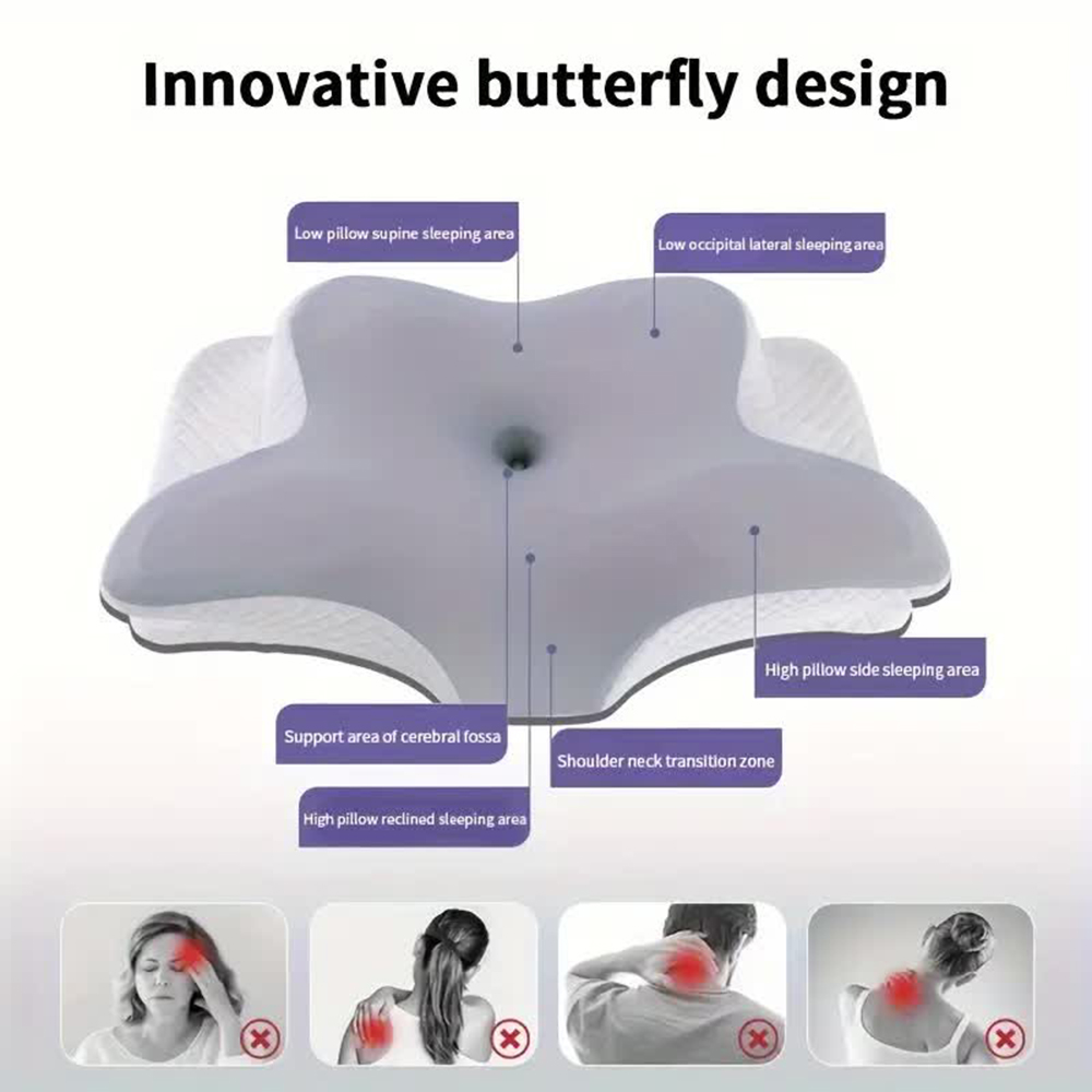 Memory Foam Pillows Butterfly  - Memory Foam Orthopedic Pillow Neck Pain recension och pris